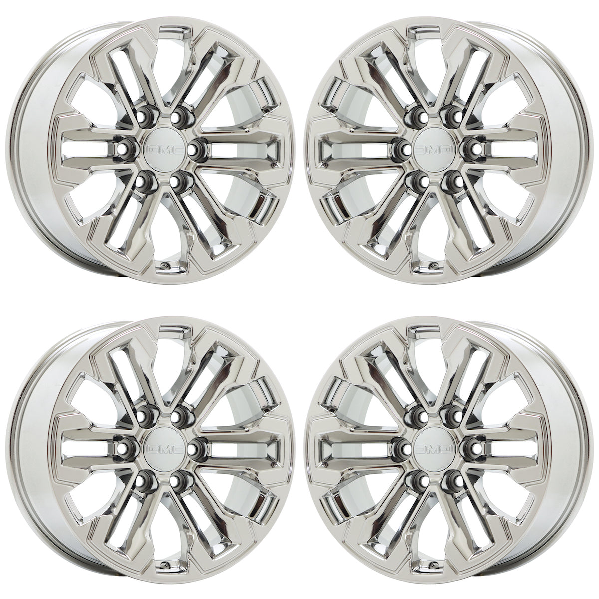 18" GMC Sierra Silverado 1500 Truck Bright Chrome wheels rims OEM set 5905